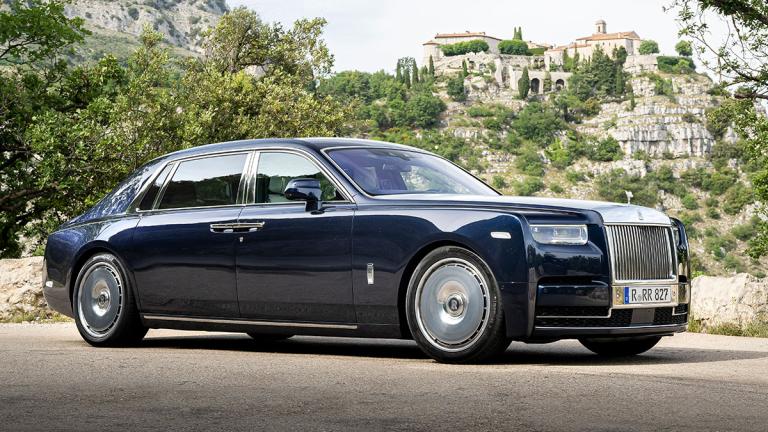 2022 Rolls-Royce Phantom in blue.